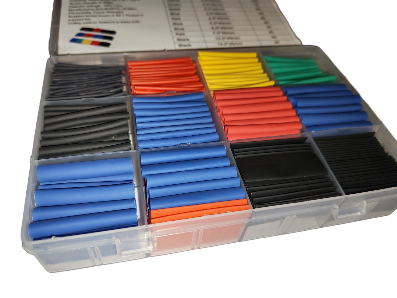 Heat-Shrink Tubing Assortment – 800 Pieces