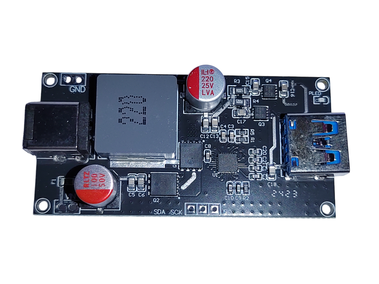 DC 6–30 V 140 W Smart Fast-Charging Module (USB-A + USB-C, PD140W, QC5, PPS) image 3