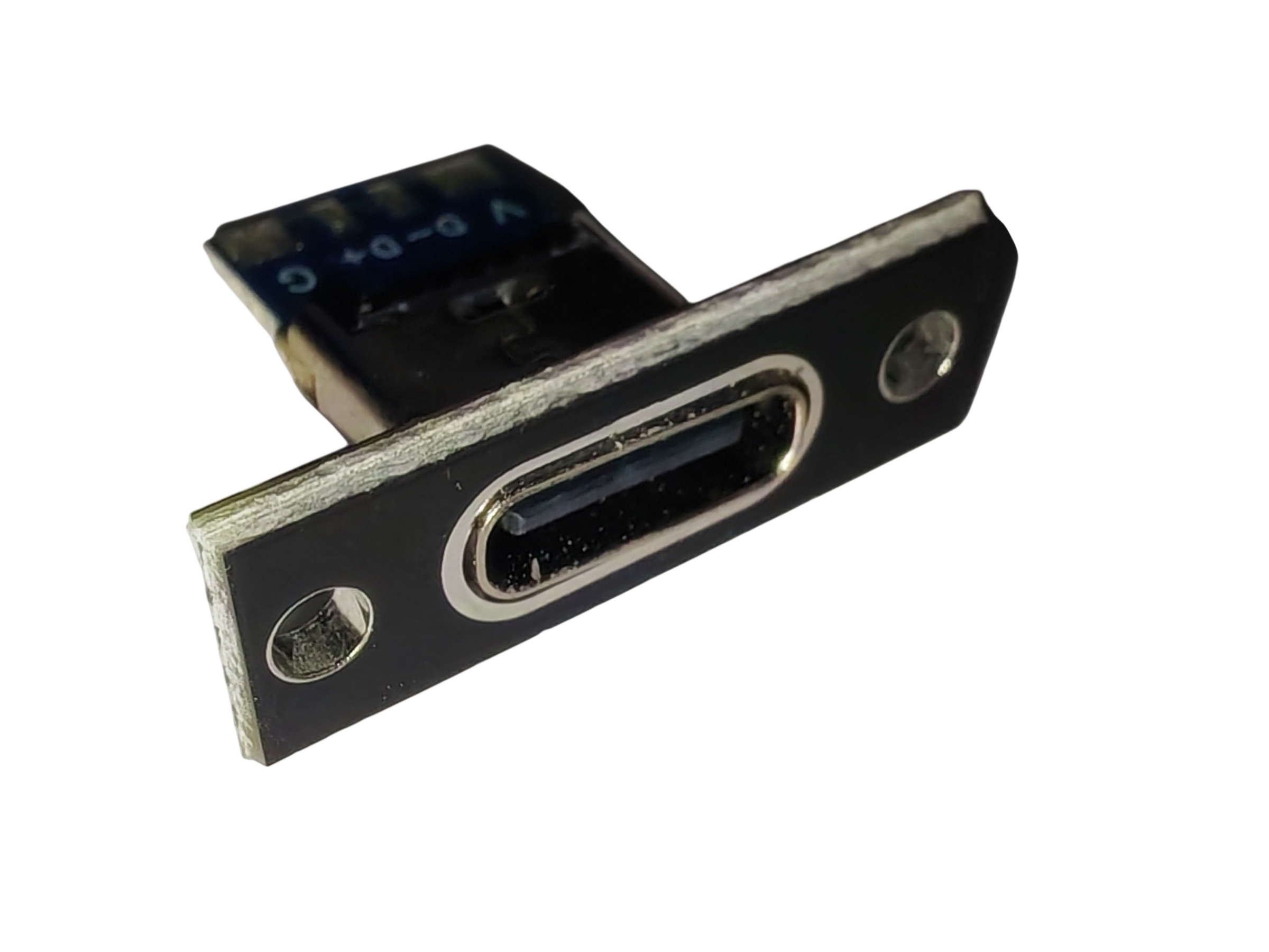 USB 3.1 Type-C Female 4-Pin Connector with Mounting Plate