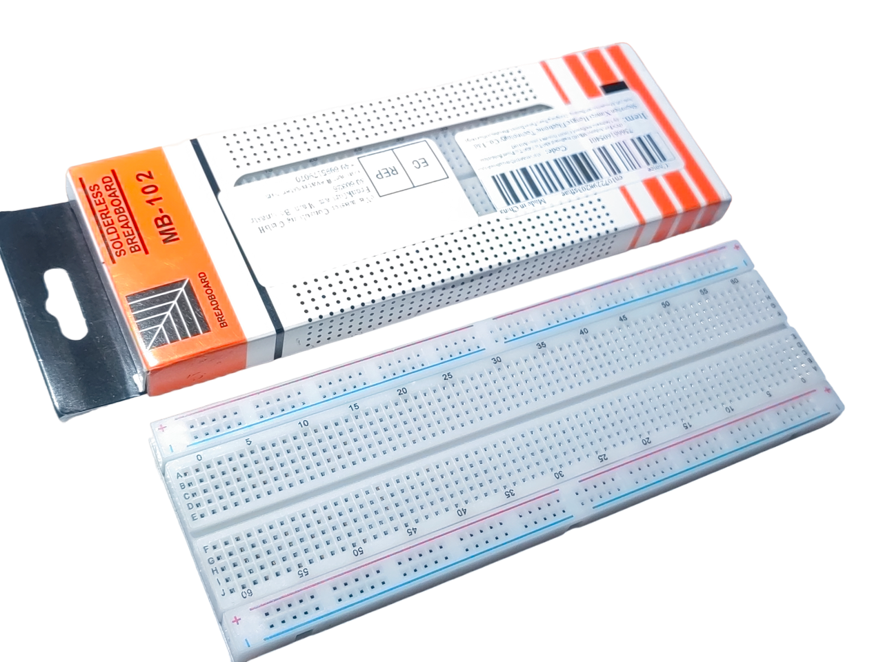 MB102 Solderless Breadboard, 830 Tie Points