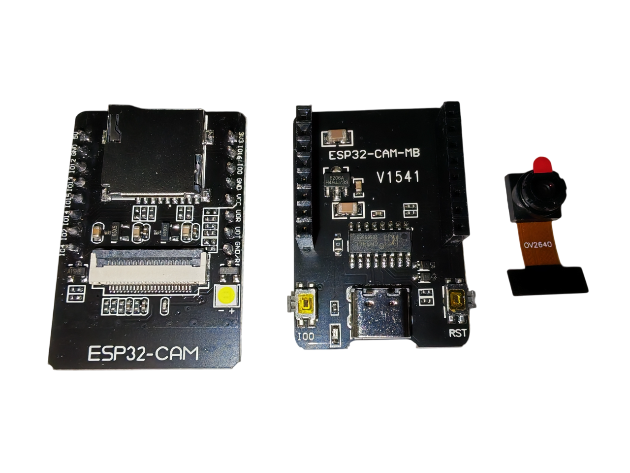 ESP32-CAM WiFi Camera Module with USB-C Programming Board | 4 MB Flash + microSD Slot