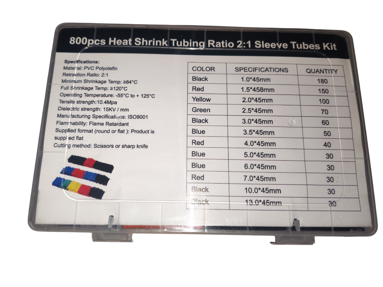 Heat-Shrink Tubing Assortment – 800 Pieces image 6